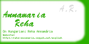 annamaria reha business card